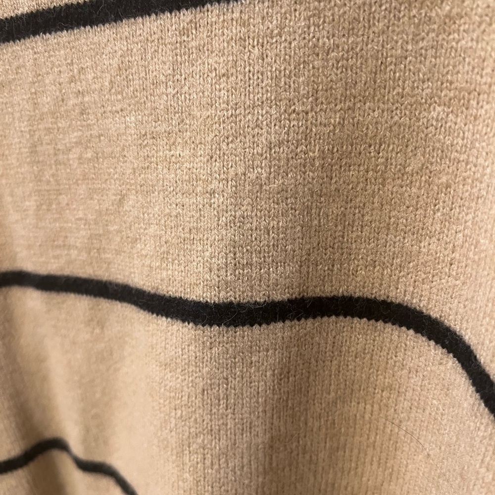 Shop Stevie Striped Tan and Black Sweater - Picture 3 of 3